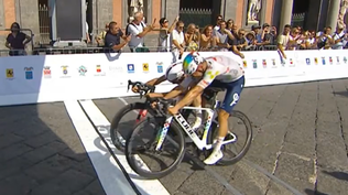 Eric Fagúndez logró una emotiva victoria en el Giro de Campania