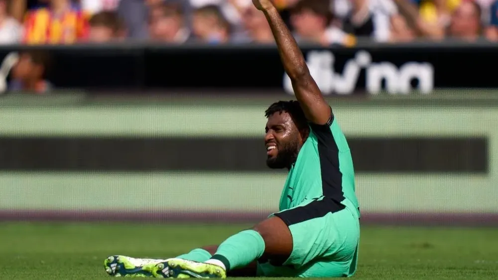 Lemar estará fuera seis meses como mínimo.