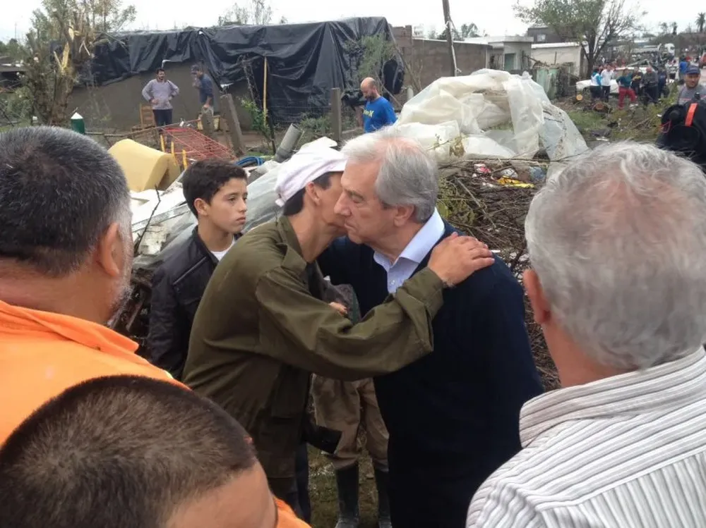 El presidente en el barrio Altos de Dolores
