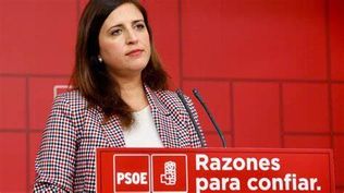 Esther Peña, portavoz de la Ejecutiva Federal del PSOE