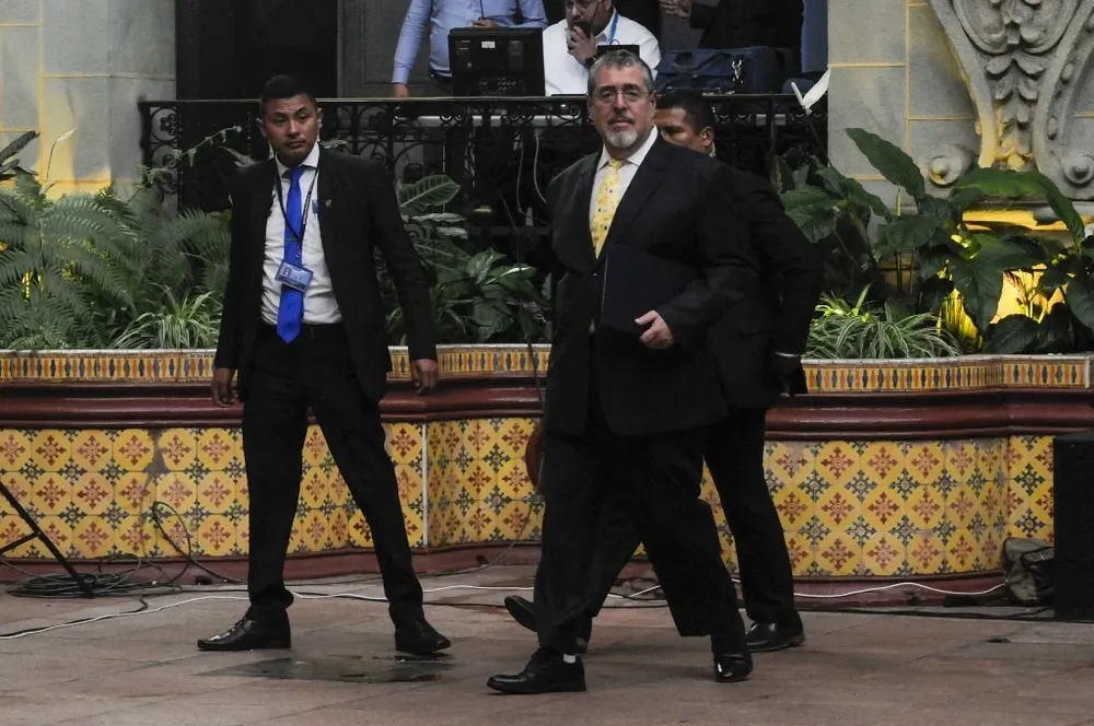 El presidente de Guatemala Bernardo Arévalo desde agosto de 2023 sufre el acoso judicial de la fiscal general Consuelo Porras.