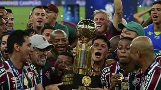 Los jugadores de Fluminense celebraron el título de la Recopa Sudamericana