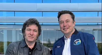 Javier Milei y Elon Musk en Austin, Texas, luego de su encuentro.