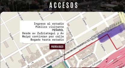 Operativo de seguridad para el partido Platense vs Peñarol por la cuarta fecha del Grupo E de la Copa Libertadores 2026