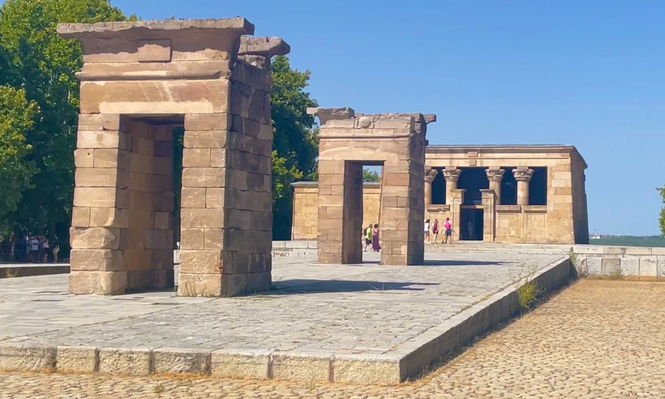 El Templo de Debod en Madrid.