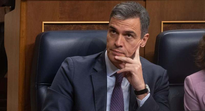 Pedro Sánchez, presidente del Gobierno español, en el Congreso.