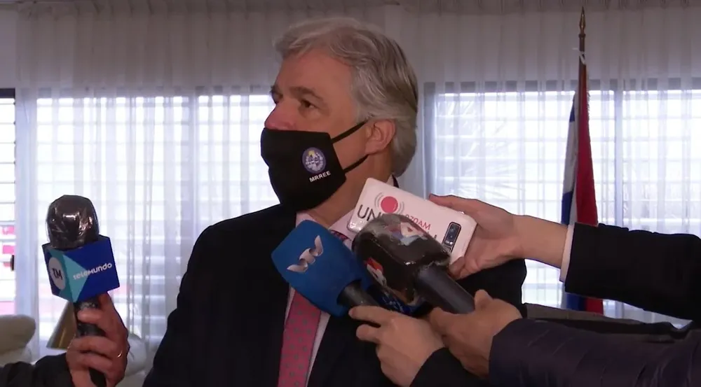 El canciller valoró la actuación internacional del presidente Lacalle y precisó que las relaciones con Cuba no cambiaron