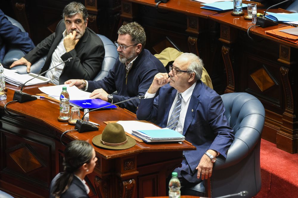 20250813 Andrade, Matiás Carámbula, Alfredo Fratti. Interpelación al ministro Fratti en el senado.