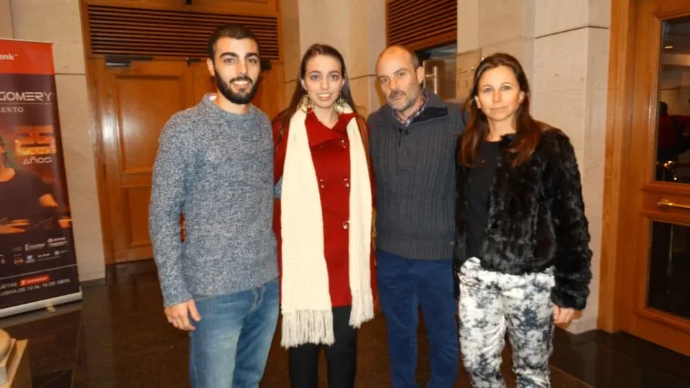 Leif Montgomery, Cecilia Pedrini, Erik Montgomery y Fernanda López