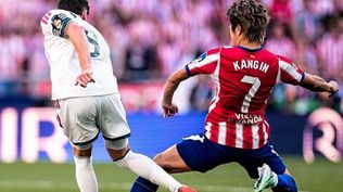 El patadón de Kang In-Lee de Atlético de Madrid sobre Federico Valverde en el clásico Atlético de Madrid vs Real Madrid por LaLiga de España