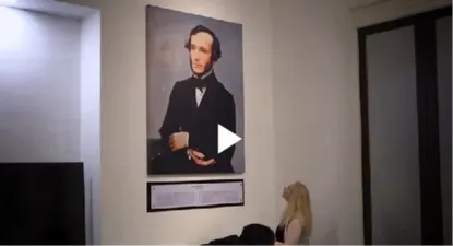 Karina Milei en el reformado salón de los Proceres