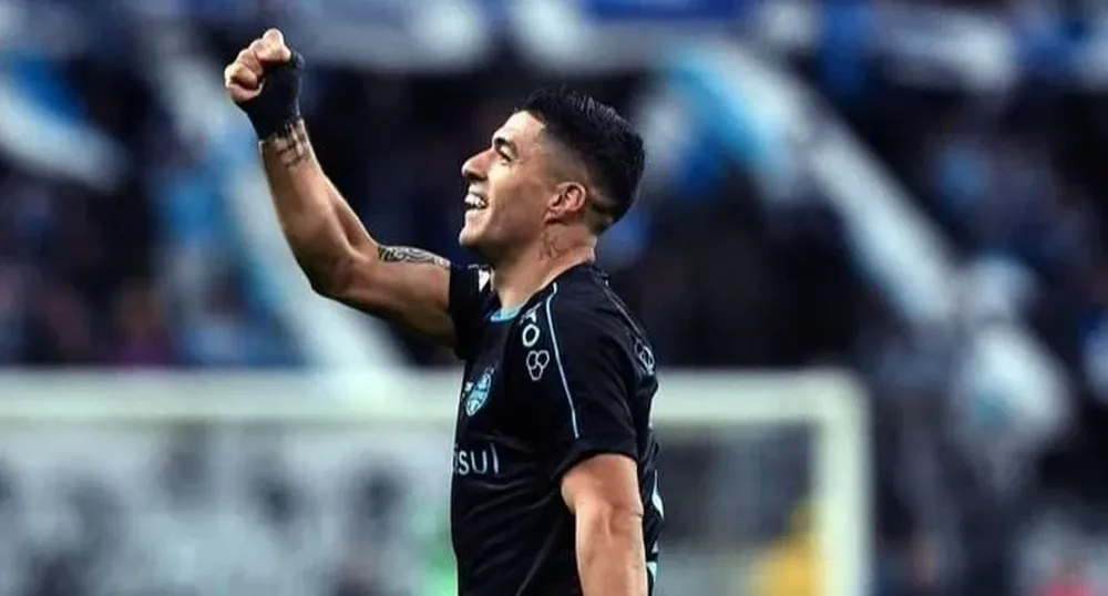 El festejo de Luis Suárez