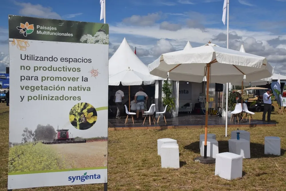 El stand de Syngenta en el predio de la Expoactiva 2023.