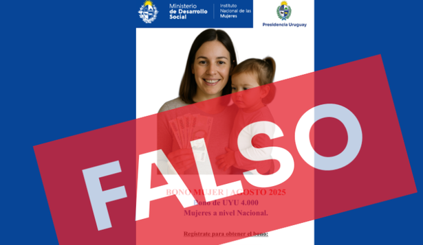 Estafa en redes sociales: el Mides advierte por mensaje falso que promete $ 4.000 a mujeres de Uruguay