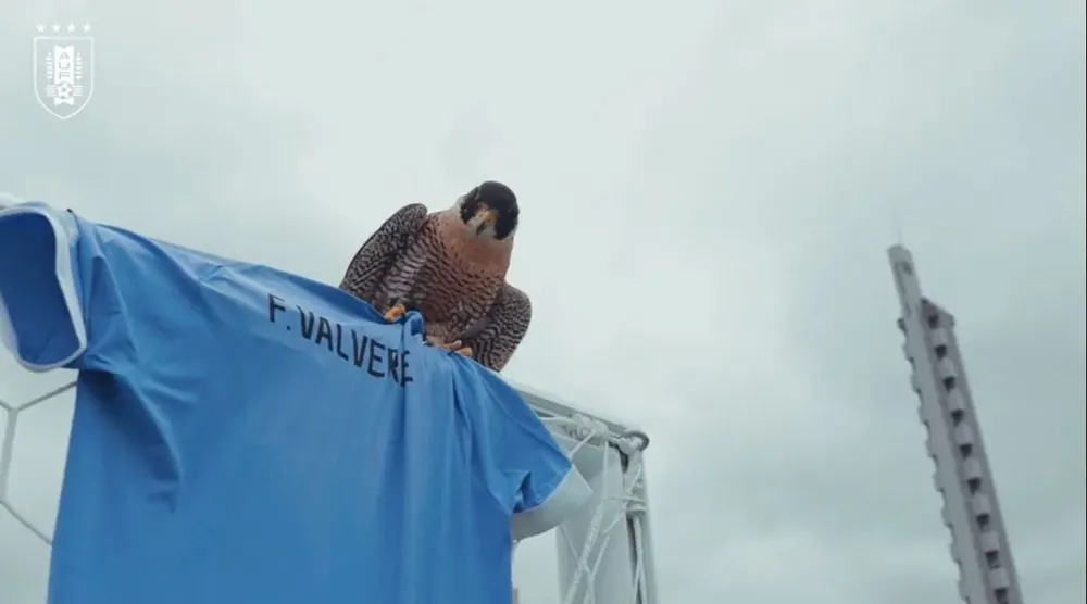 El guiño al Halcón Valverde en el video de la AUF