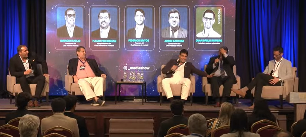 Ignacio Ruglio, Flavio Perchman, Federico Britos, Jorge Barrera y Juan Pablo Romero en el Media Show 2026