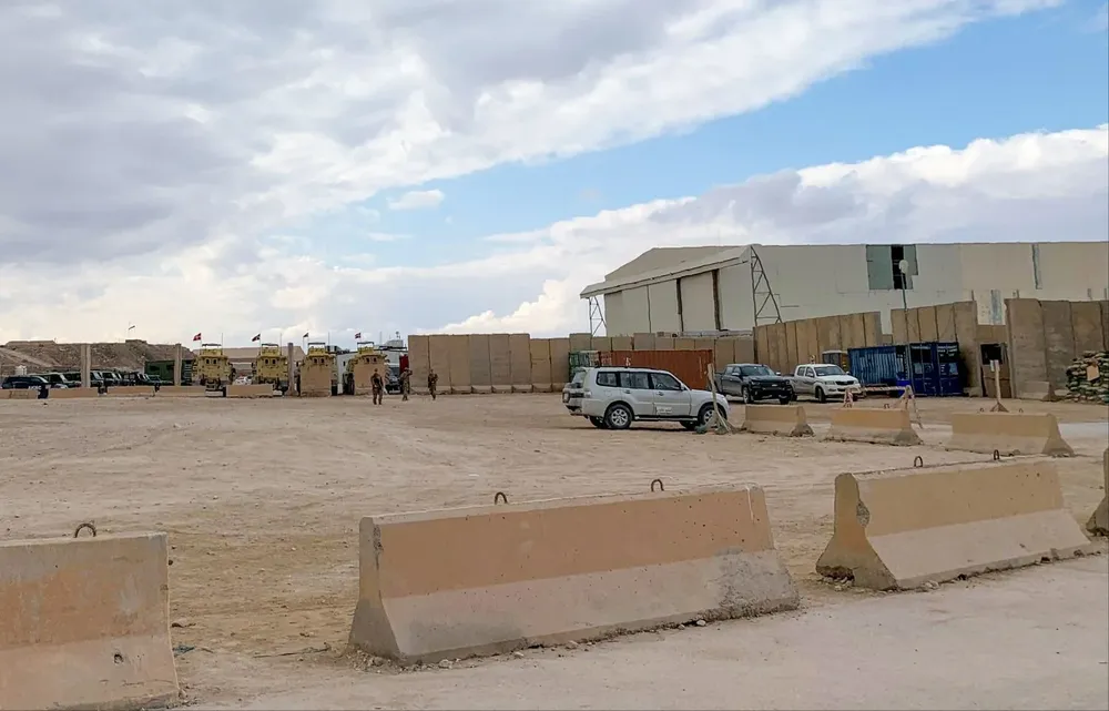 Foto de archivo que muestra base de EEUU y otras tropas extranjeras en la provincia de Anbar, en Irak