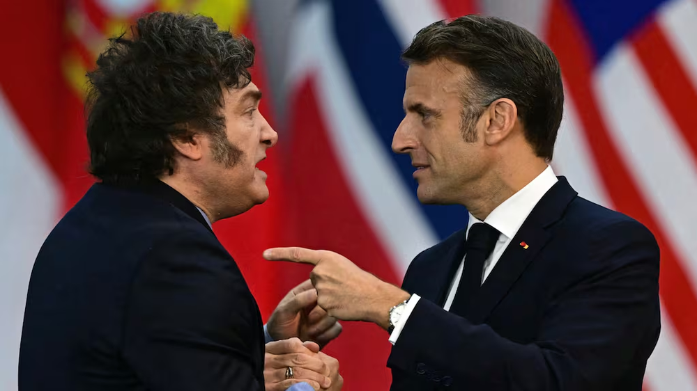Emanuel Macron y Javier Milei