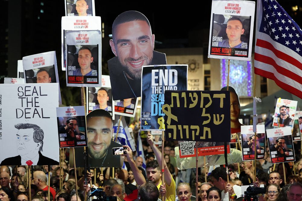 Centenares se concentran en Israel para pedir la liberación de los rehenes