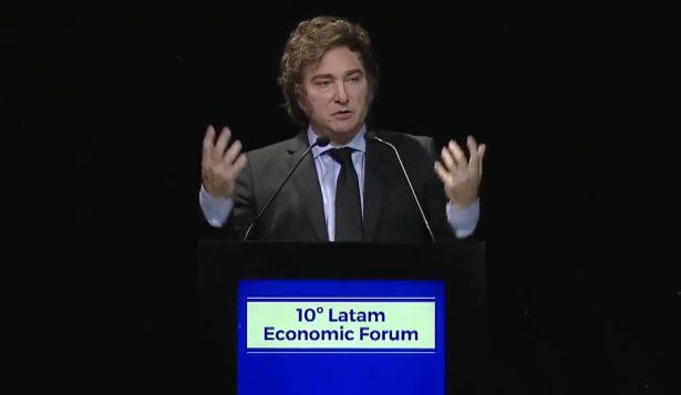 Javier Milei en el cierre del 10° Latam Economic Forum 2024