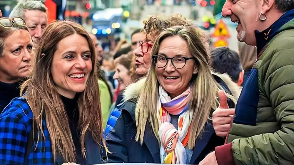 Itziar Ituño, actriz de Series como La casa de papel en la marcha de Bilbao 