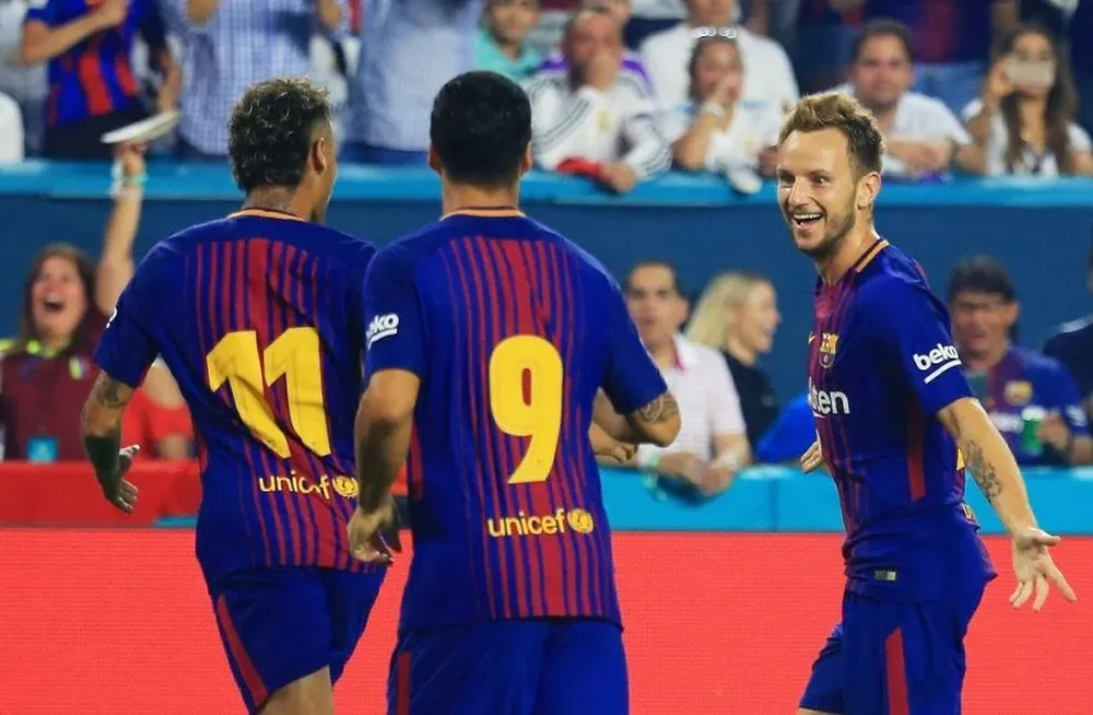 Rakitic marcó el segundo para el Barcelona Rakitic marcó el segundo para el Barcelona