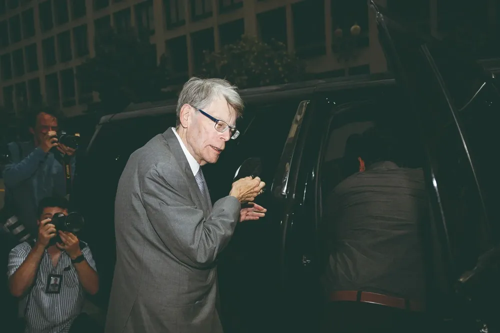 King, a la salida del juicio en Washington