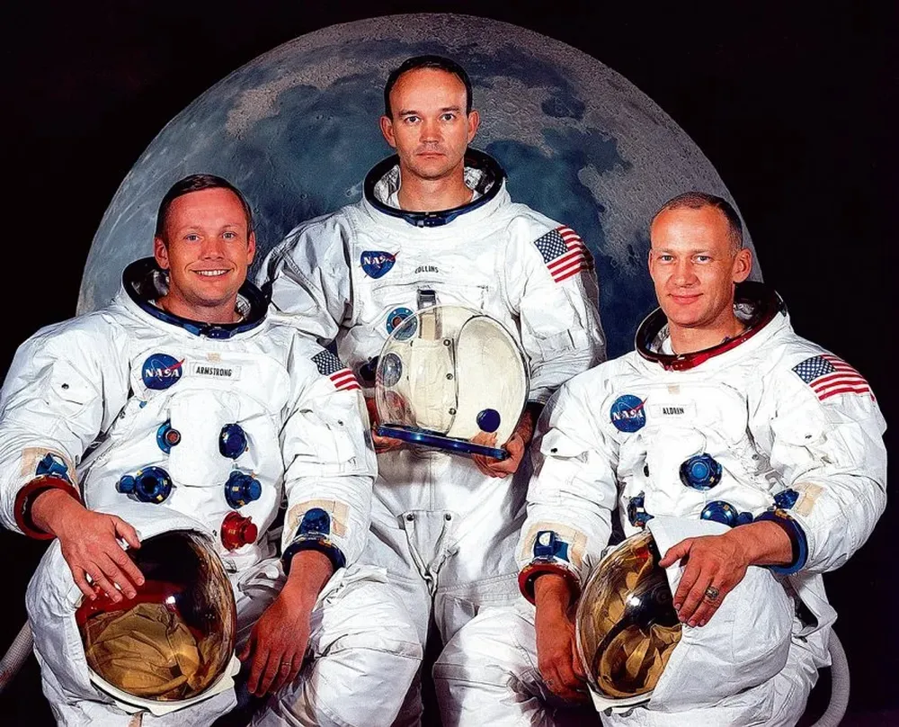 Neil A. Armstrong, Michael Collins y Edwin E. Buzz Aldrin, Jr.