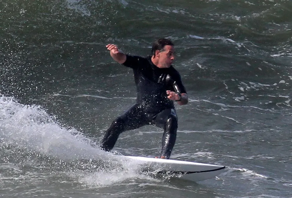Lacalle Pou captado en enero de 2021 en La Paloma. Archivo