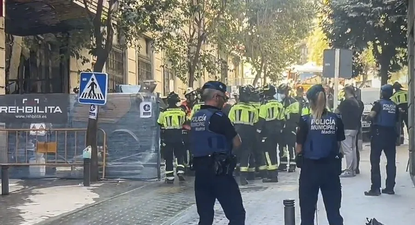 Cómo quedó la calle del derrumbe del edificio en Madrid que dejó 10 heridos y desaparecidos.