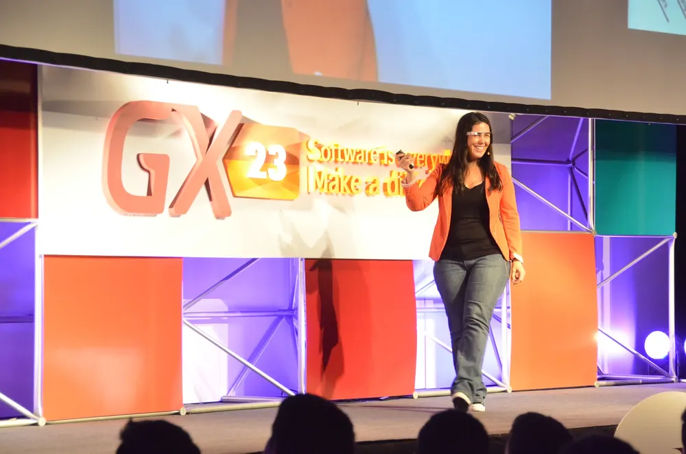 Cecilia Abadie en su presentación durante el XXIII Encuentro GeneXus