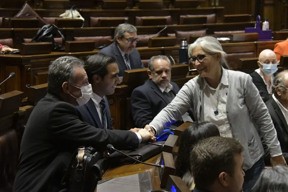 Salinas y la diputada Etcheverry volverán a cruzarse en el Parlamento.