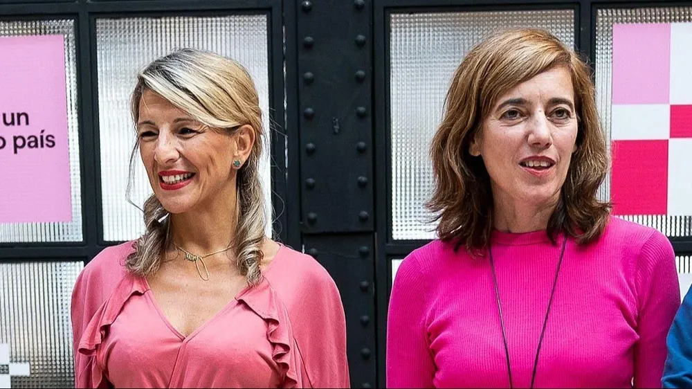 Yolanda Díaz y Marta Lois, de Sumar.