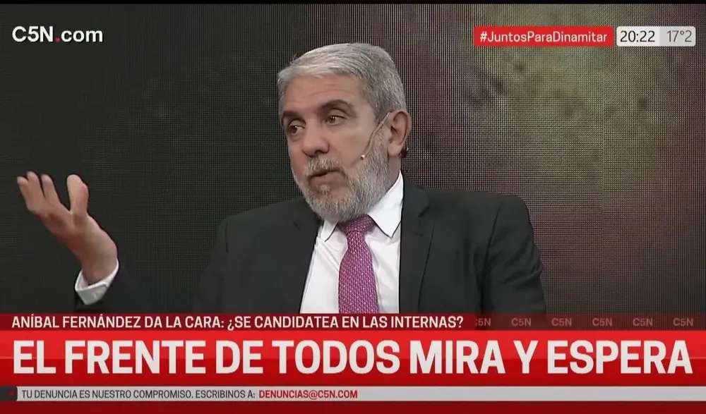 Aníbal Fernández dijo que habrá sangre y muertos si la oposición gana las elecciones de este año