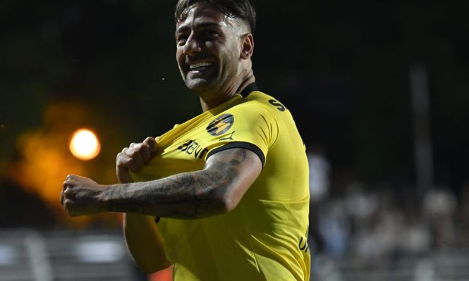 Facundo Batista durante su paso por Peñarol, en 2024
