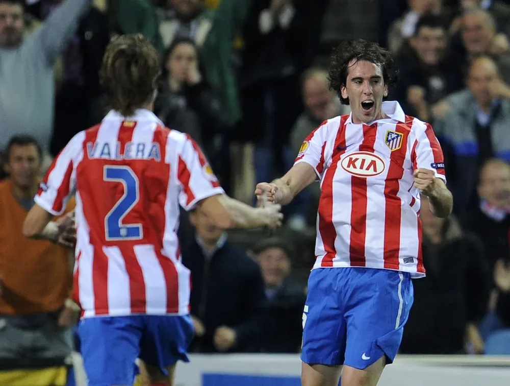 Celebrando un gol de Atlético Madrid