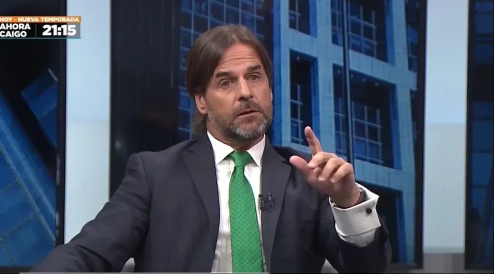 Lacalle Pou en Canal 4