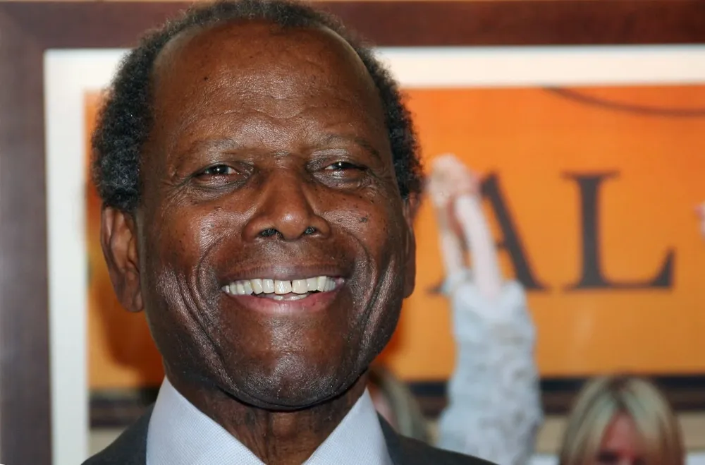 El actor estadounidense Sidney Poitier
