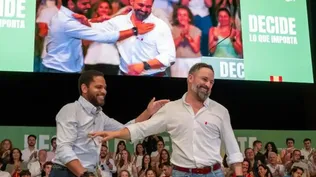 Santiago Abascal e Ignacio Garriga.