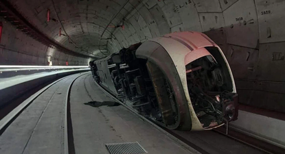 Así quedó el tren de alta velocidad que descarriló en el túnel de Atocha