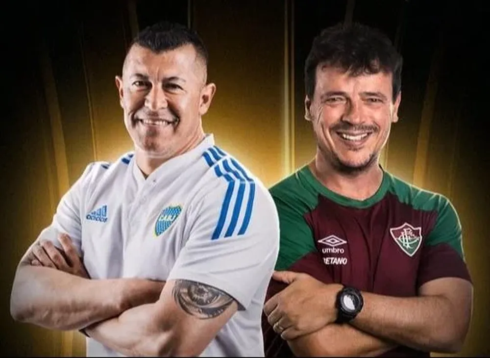 Jorge Almirón y Fernando Diniz, técnicos de Boca y Palmeiras