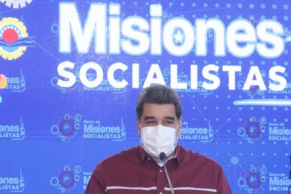 El venezolano Nicolás Maduro durante un discurso en Caracas