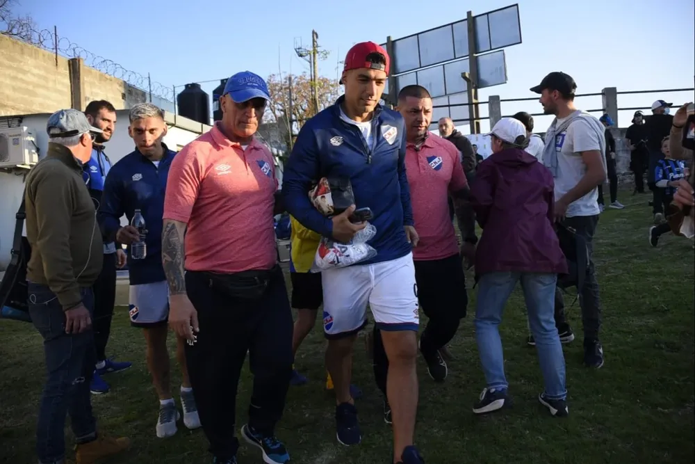 Luis Suárez al dejar Belvedere