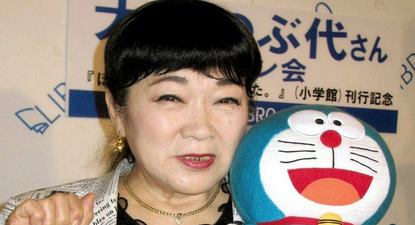 La actriz Nobuyo Oyama, la voz de Doraemon.