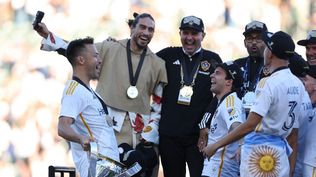 El festejo de LA Galaxy