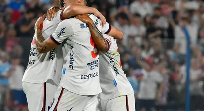 Nacional festeja la victoria ante Rampla Juniors