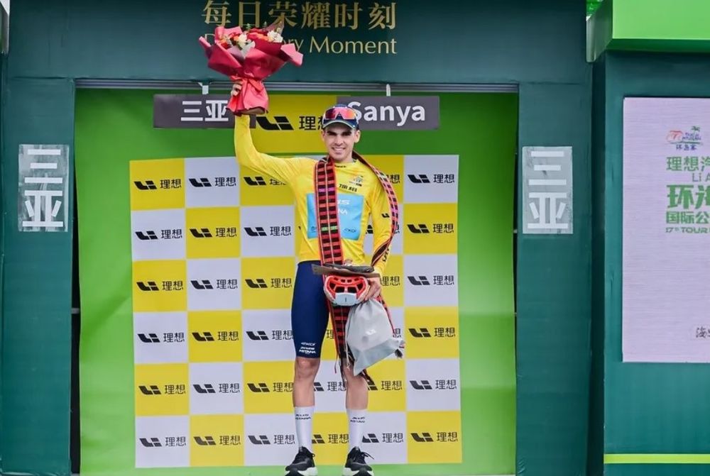 El uruguayo Thomas Silva ganó el Tour de Hainan en China y entró en la historia grande del ciclismo