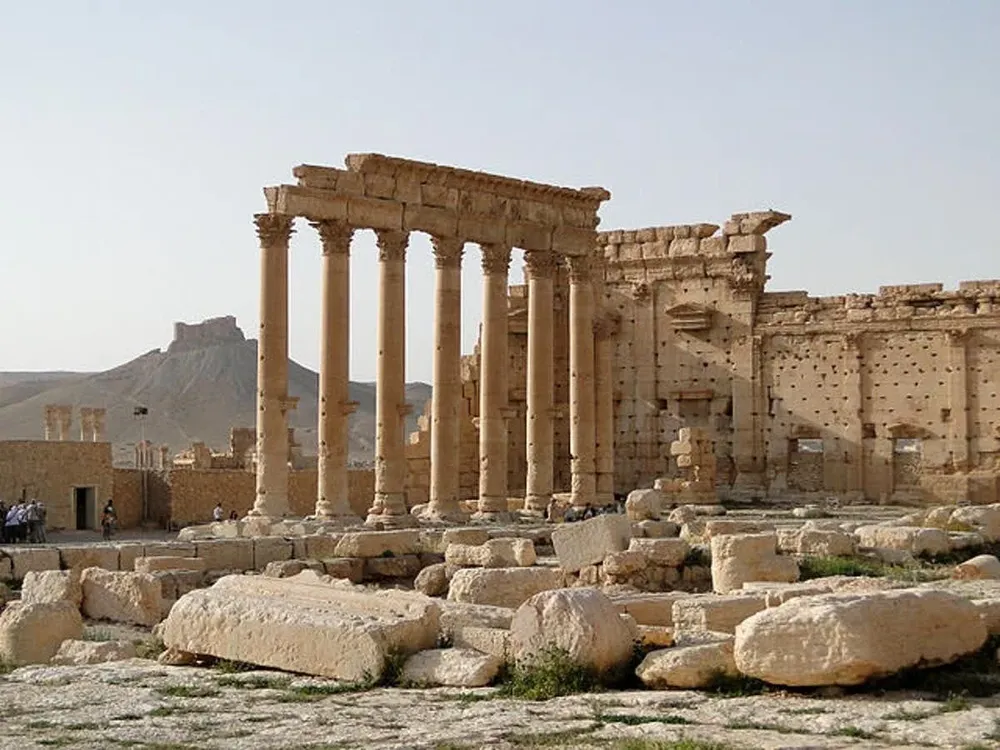 Aspecto de las ruinas del Templo de Bel, en Palmyra, en 2010.