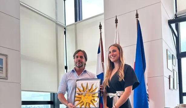 Luis Lacalle Pou y Patricia Pita