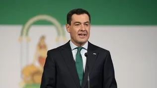 El presidente de la Junta de Andalucía, Juanma Moreno.
